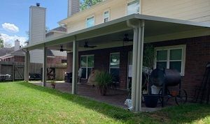 Durable aluminum patio cover installation