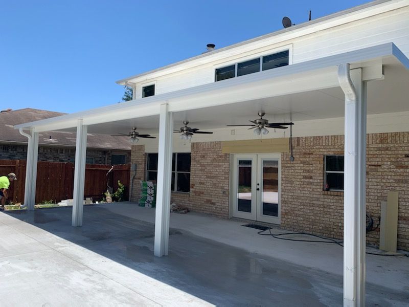Insulated patio cover roof in Katy TX
