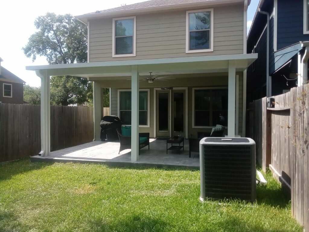 patio cover in spring branch, houston