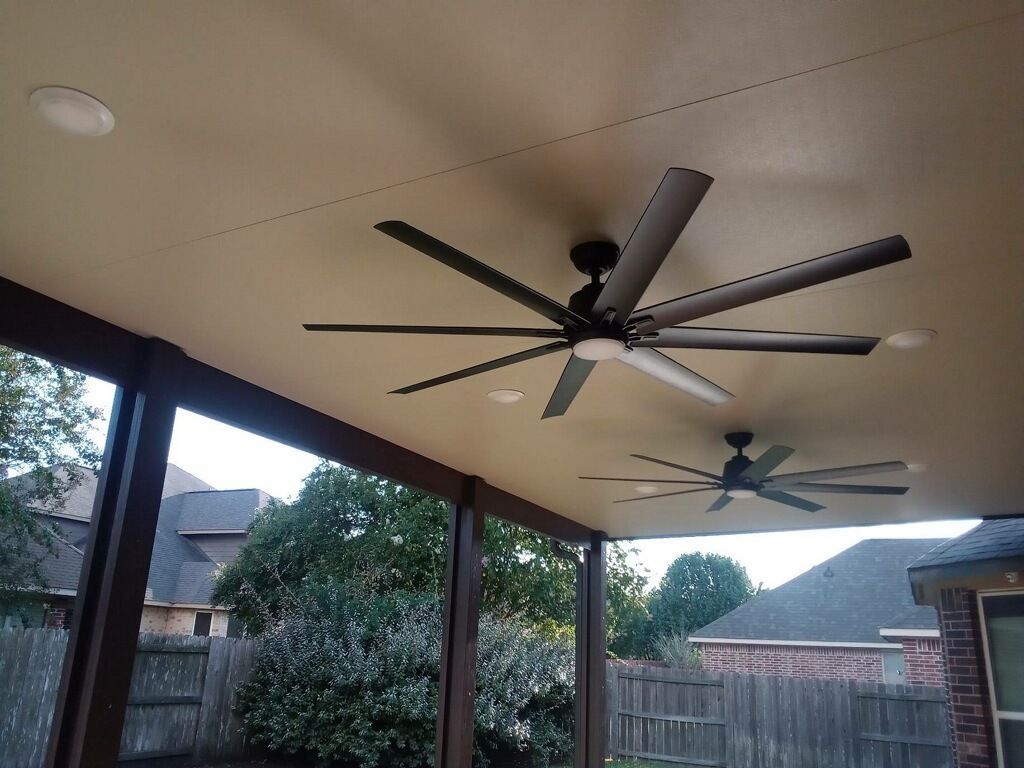 Wood-style patio cover