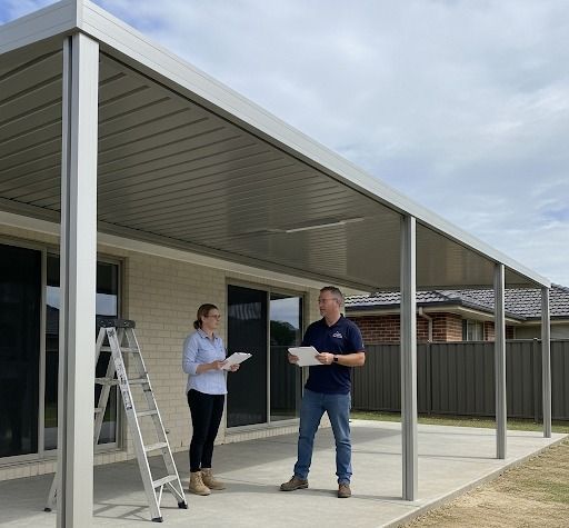 Insulated aluminum patio cover extends outdoor living space, offering shade and temperature control