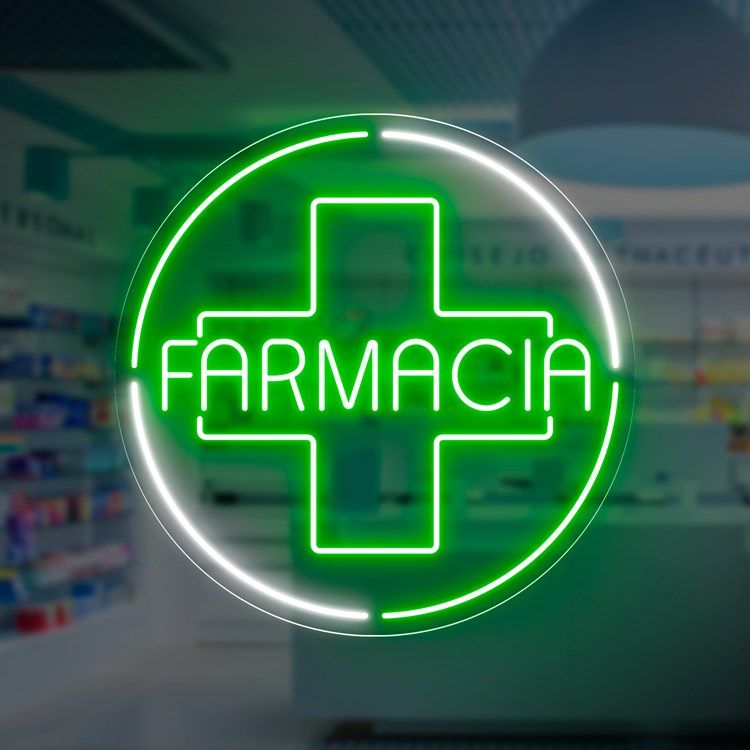 Neón farmacia Impreco 91 186 34 34