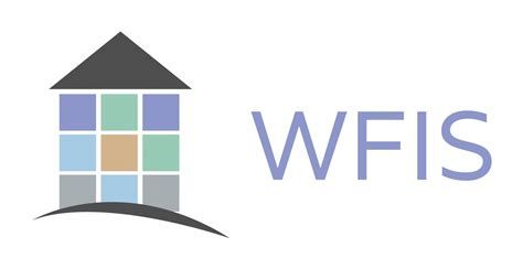 The logo for wfis is a house with squares on it.