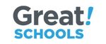 The logo for great schools is blue and gray on a white background.
