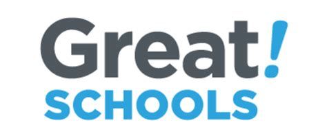 The logo for great schools is blue and gray on a white background.