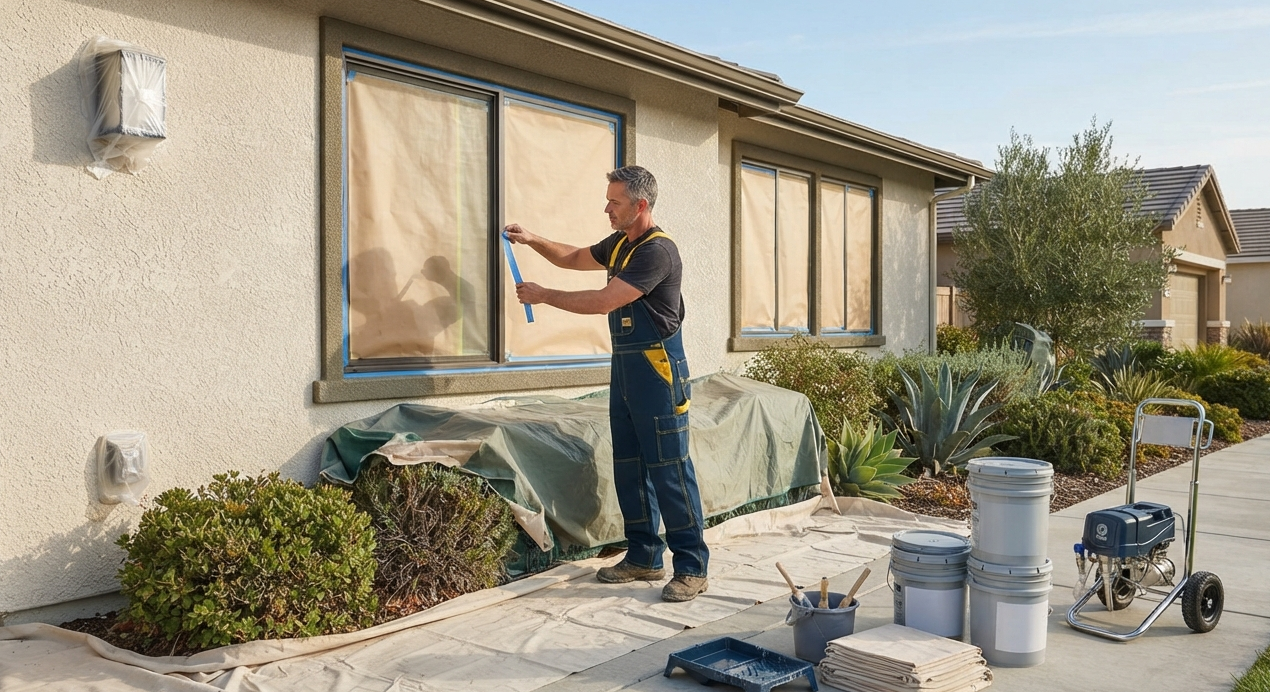 Professional exterior painting services in Tulare, California