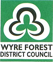 Street Name Plate Co. | the wyre forest district council logo is green and white .