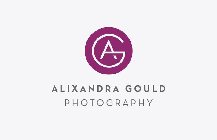 AG monogram and Alixandra Gould Photography beneath