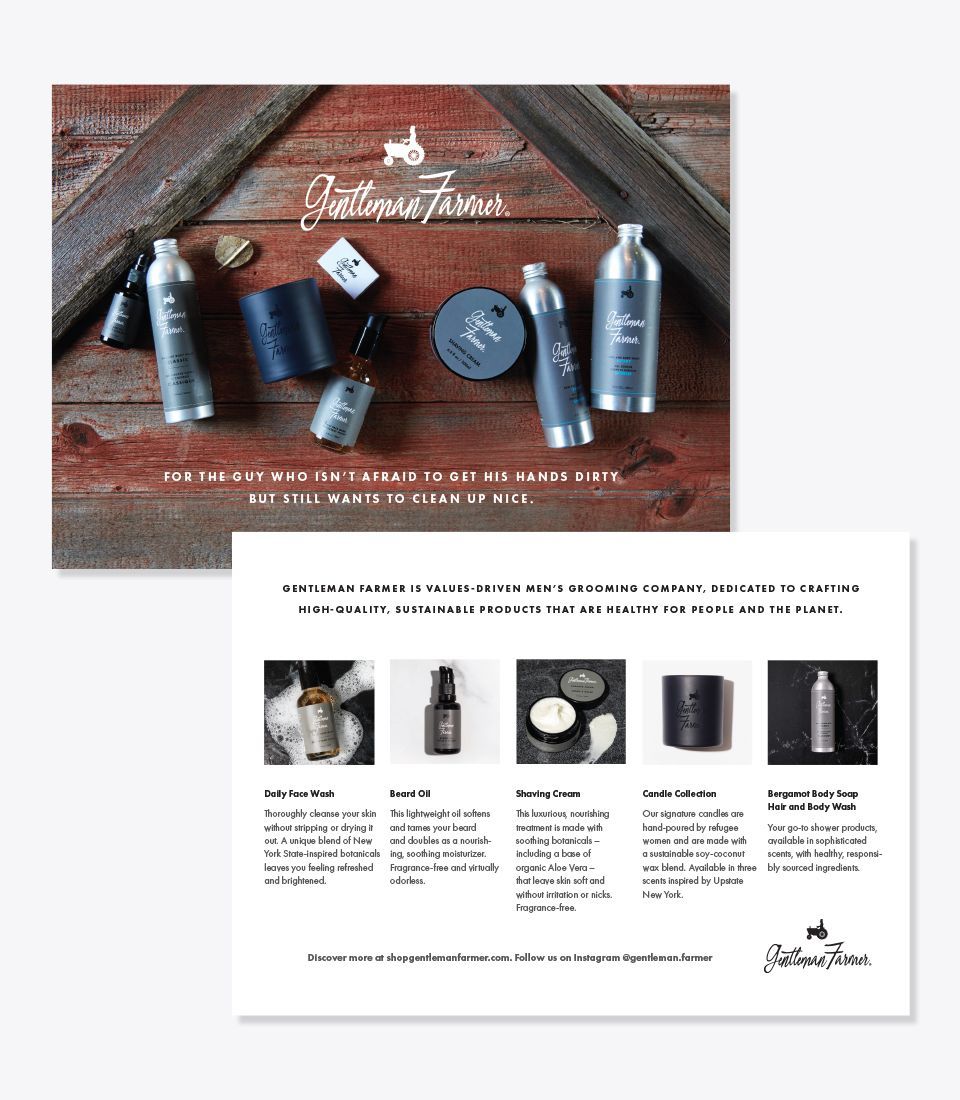 Gentleman Farmer product flyer