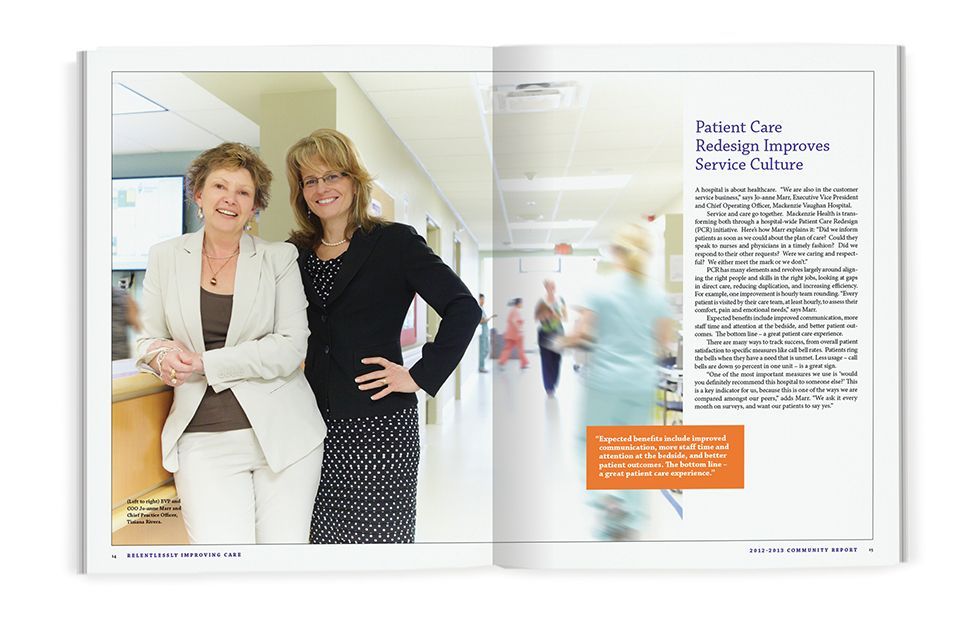 Spread of Mackenzie Health annual report