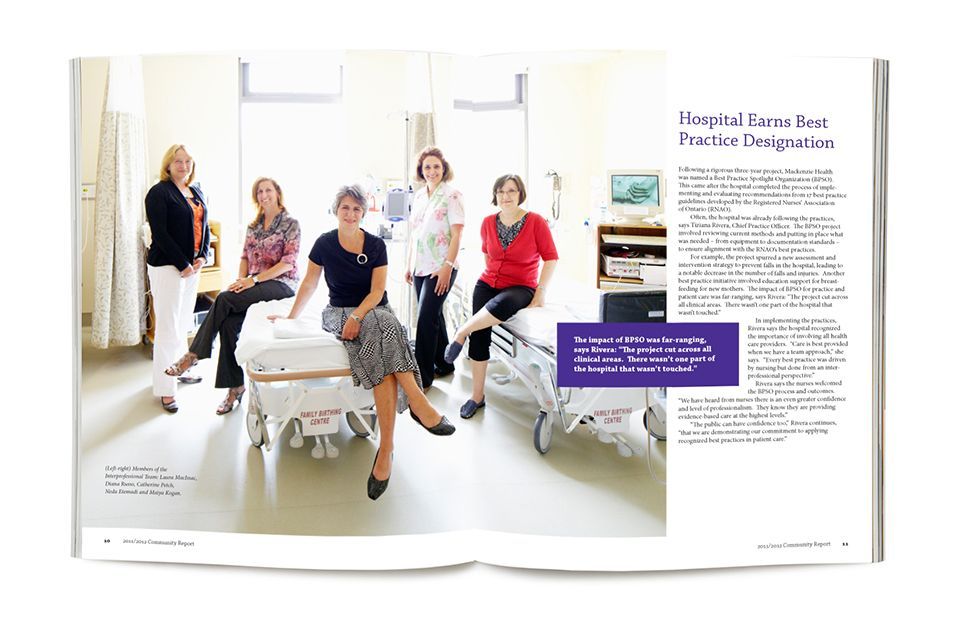Spread of Mackenzie Health annual report