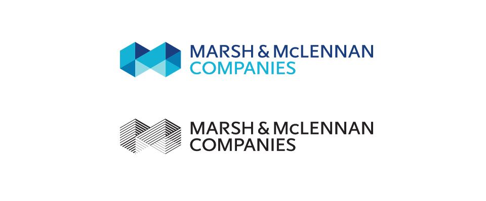 Colour vs. black version of logo