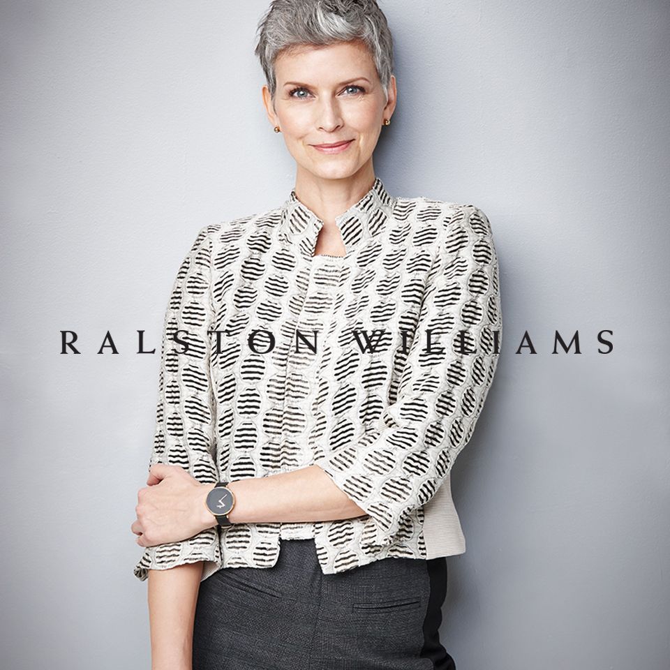 Model with RalstonWilliams word mark