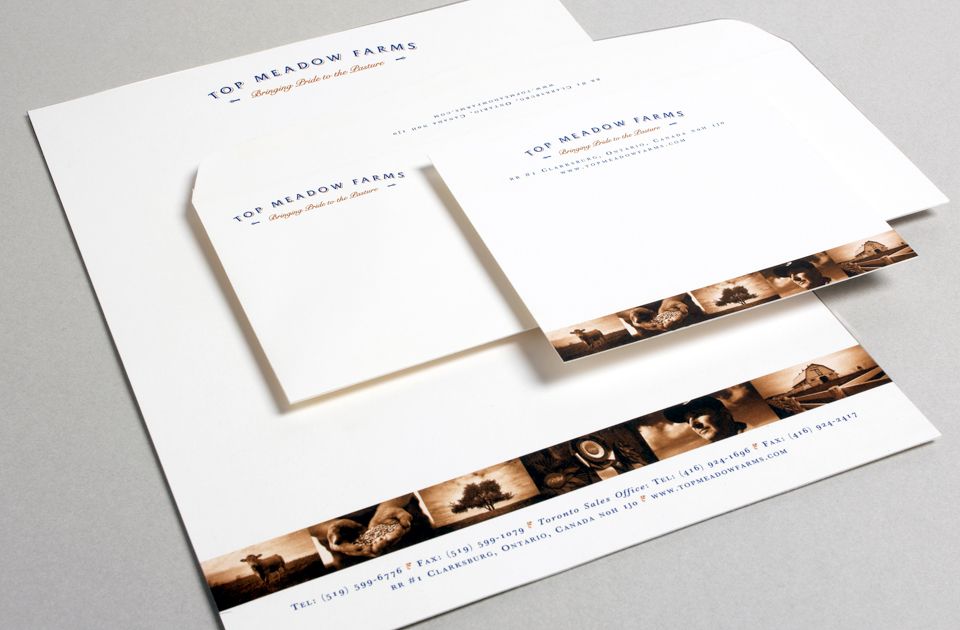 Top Meadow Farms stationery