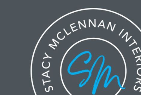Detail of Stacy McLennan Interiors logo