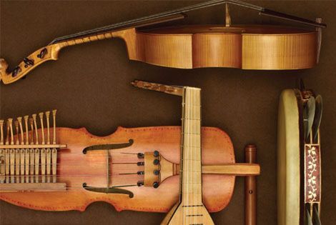 Photo of early music instruments