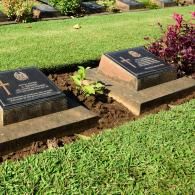 double bronze monument