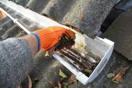 Cleaning out Gutter