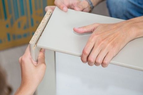 assembling furniture cabinet