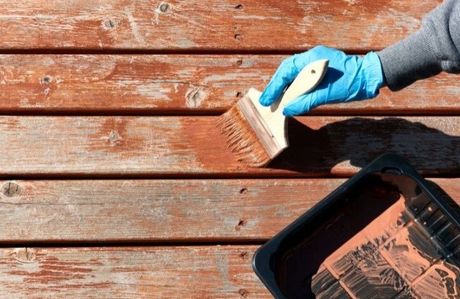 Tacoma handyman repainting decking