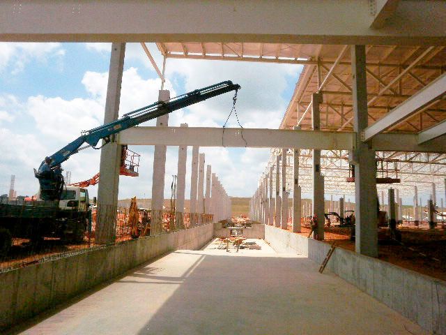 Guindaste Içamento de Vigas de Concreto