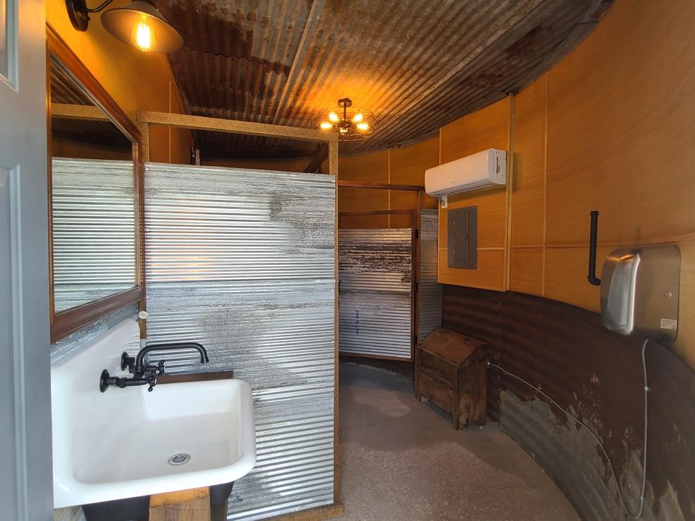 indoor bathrooms 