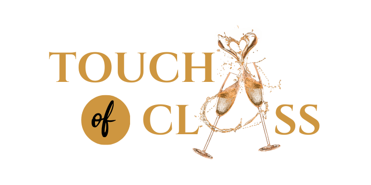 A logo for a company called touch of class
