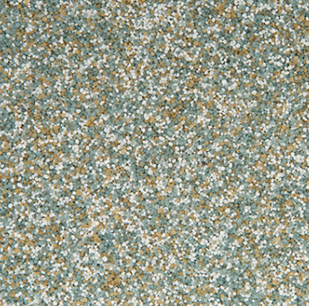 Speckled surface with light blue, white, and tan granules.