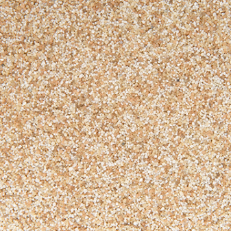 Close-up view of light brown, grainy material.