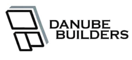 Logo of Danube Builders, with a stylized geometric shape and the company name.