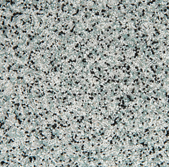 Speckled surface pattern in white, light blue, and black.