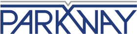 Parkway logo in blue text with a gray line above.