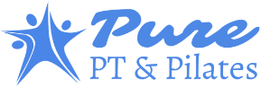 Blue logo: star shape with human figures,