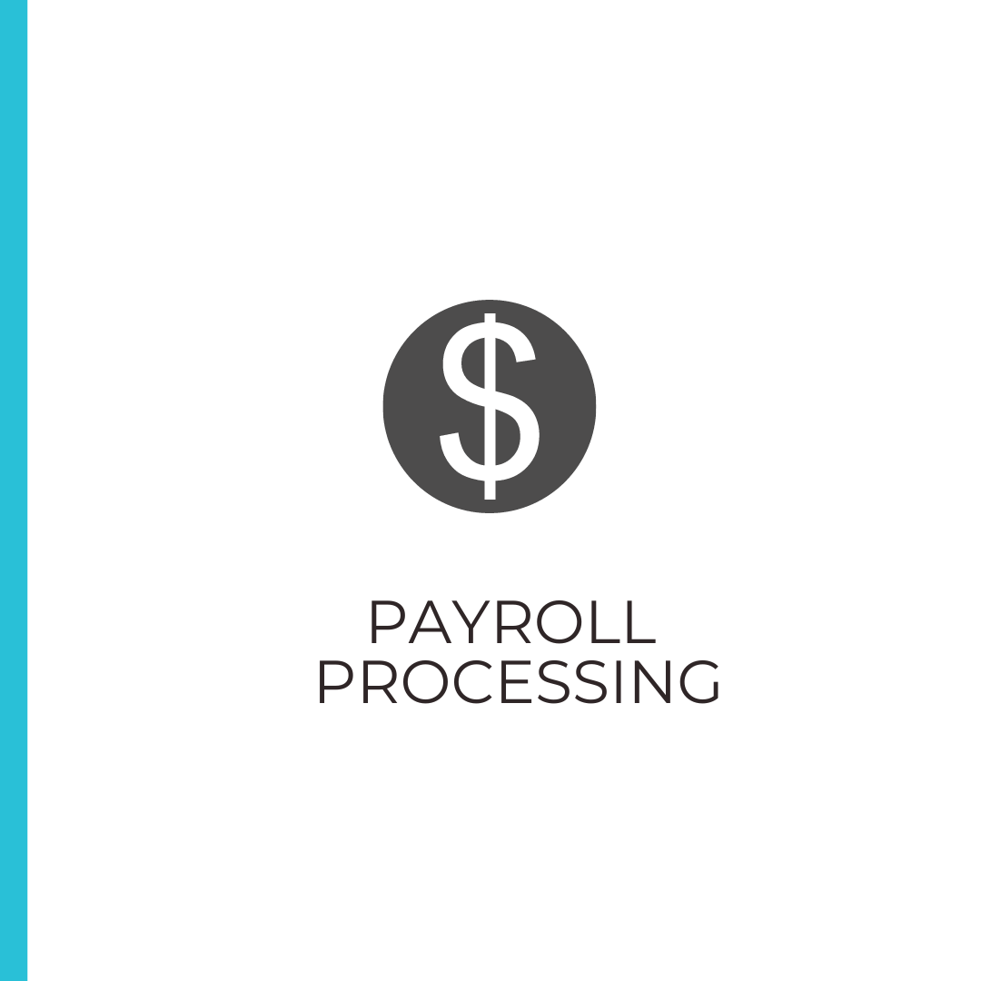 A payroll processing logo with a dollar sign in a circle.