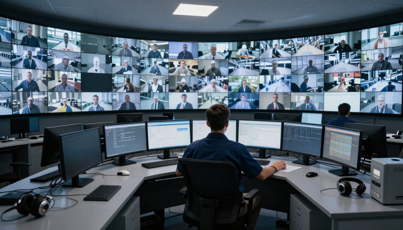 Central de monitoramento por câmeras