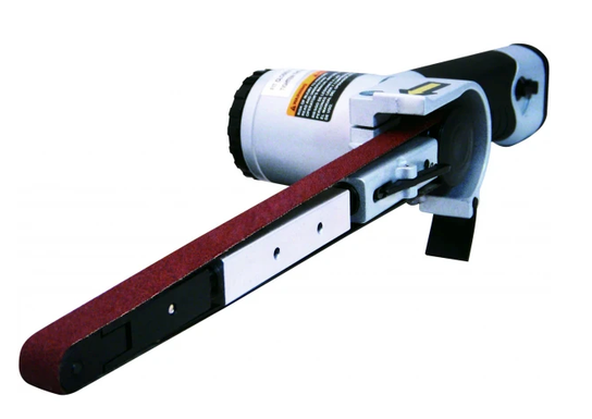 Roll of purple sanding paper with angled perforations.