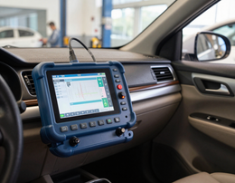 Escaneo electrónico de auto usado