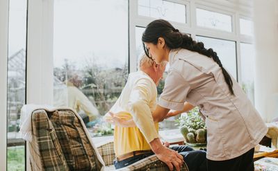 Caregiver Attending the Patient — Charlotte, NC — United Home Care & Health Solutions, Inc.