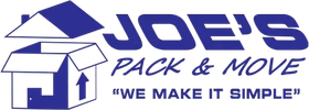JDS Pack & Move logo with a stylized blue house and the slogan “We make it simple”