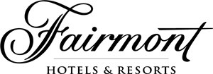 Fairmont Hotels & Resorts logo in black script on a white background