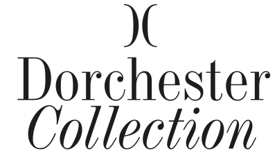 Dorchester Collection logo in black serif and italic text on a white background