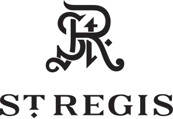 St. Regis logo with ornate black monogram above the word “ST. REGIS” on a white background