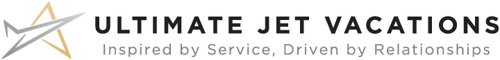 Ultimate Jet Vacations logo with a star icon and gray and orange text