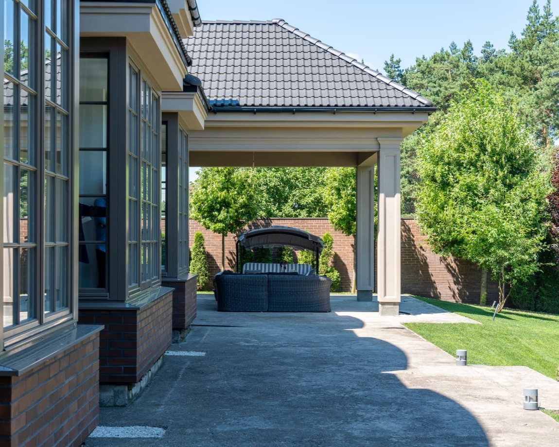 Concrete patio in Hutto, TX