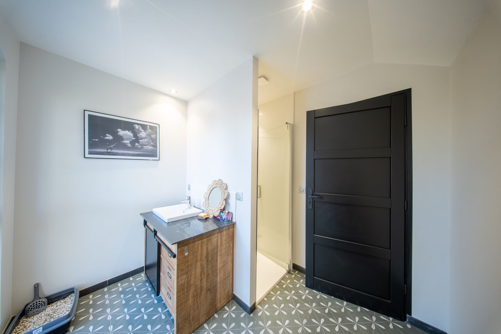 Création salle d'eau maison rénovée Clairefontaine