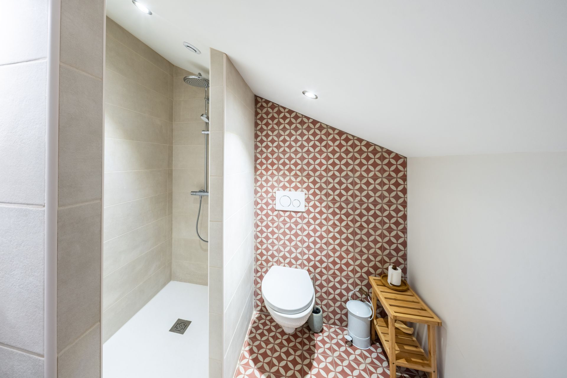 Chambre avec salle d'eau privative Gîte maison rénovée Clairefontaine