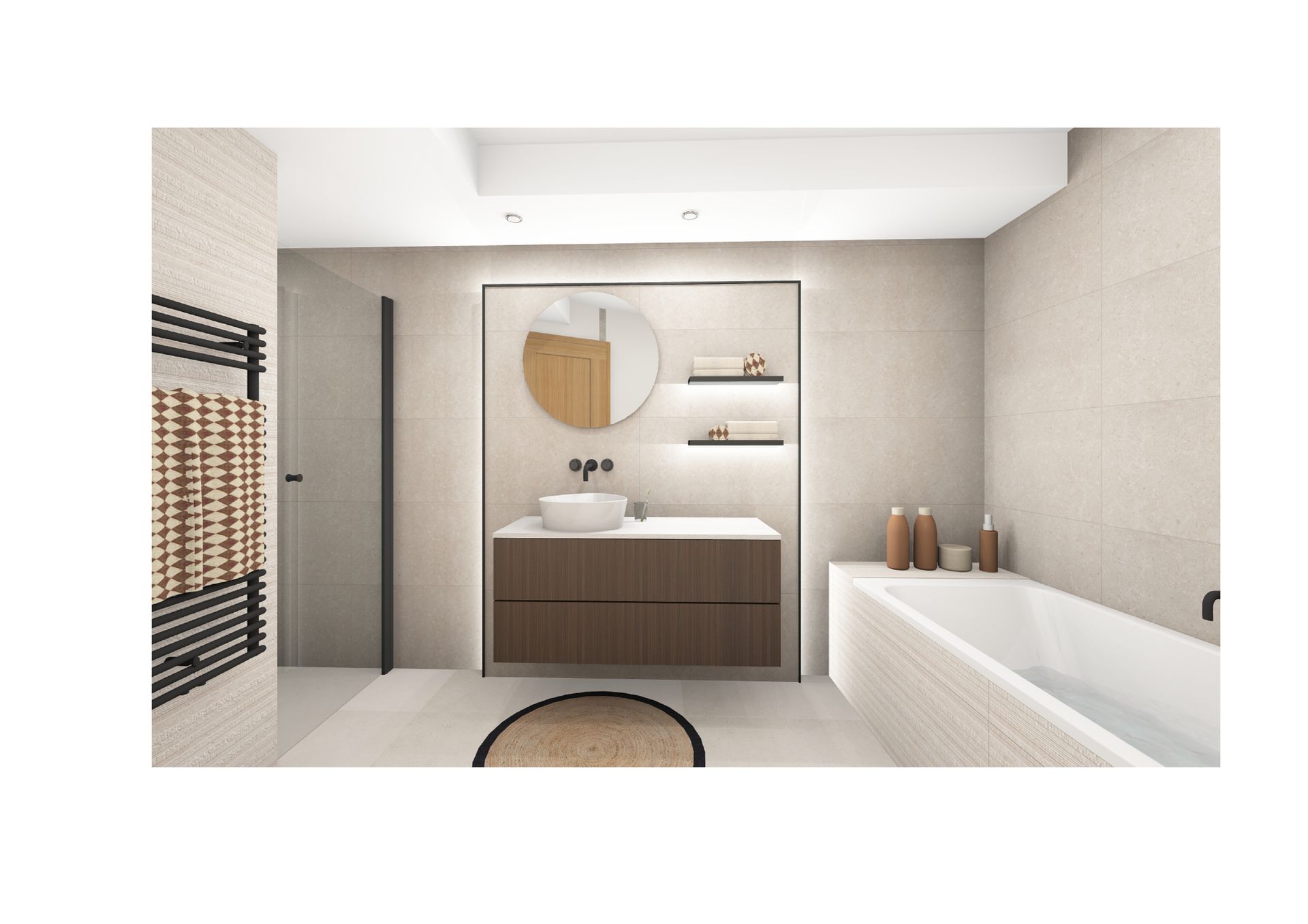 Construction Villa salle de bain invités