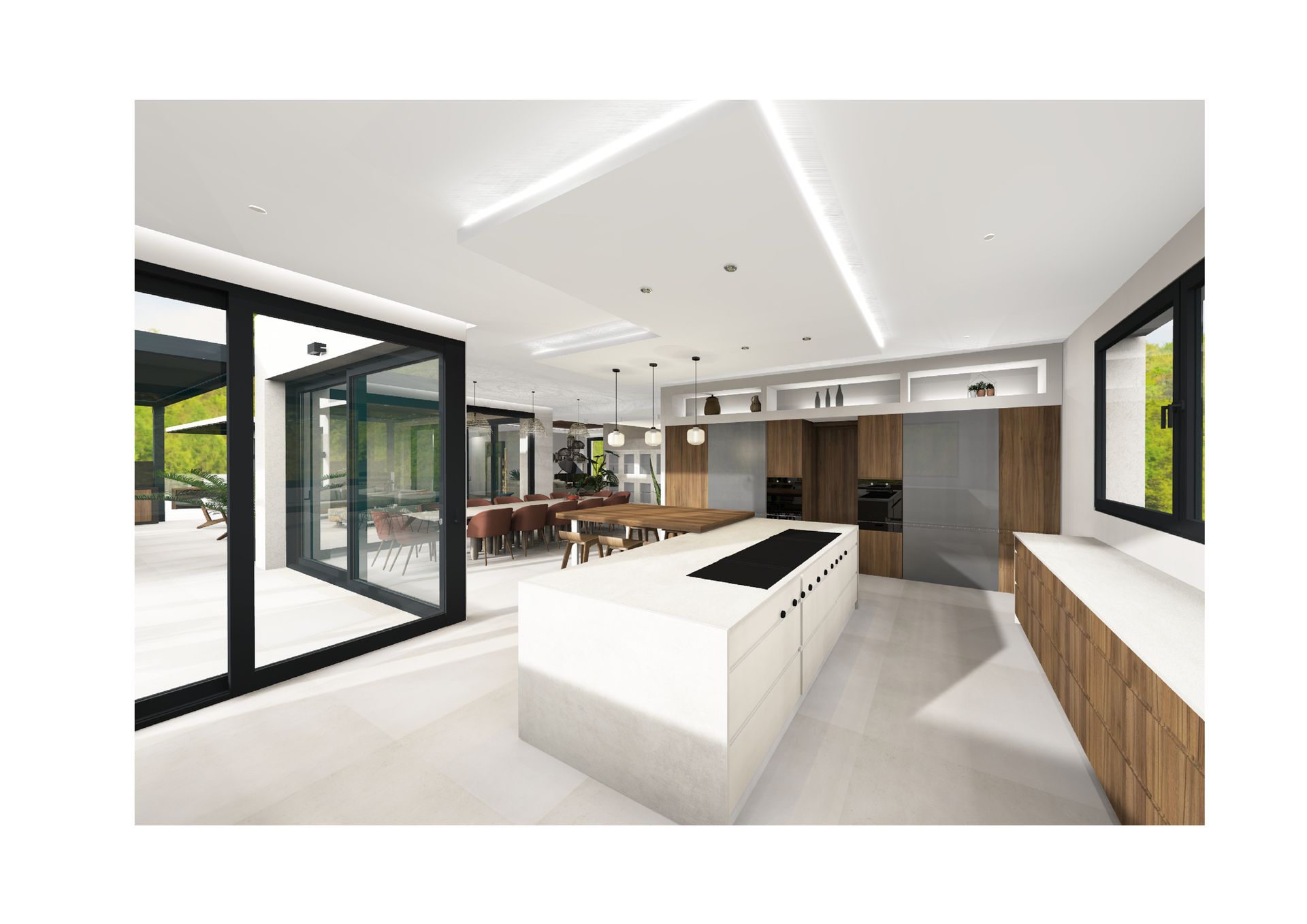 Construction Villa la cuisine