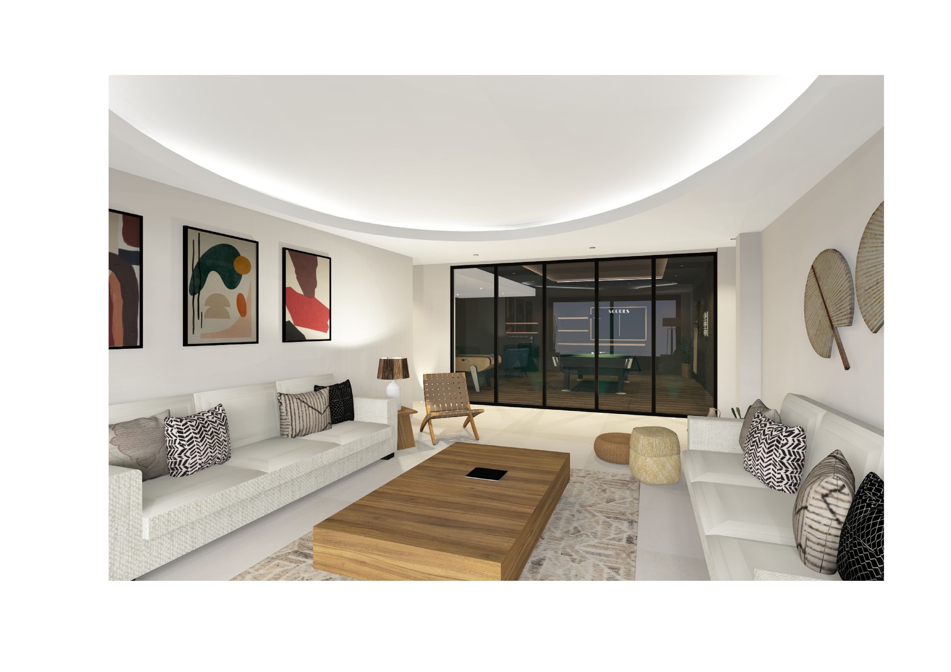 Construction Villa salon jeux