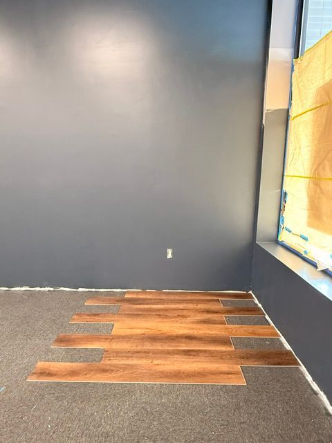 New flooring going into the studio